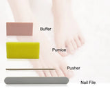 800 Sets/Carton Disposable Pedicure Kits Nail Sets Sand File Buffer Sponge