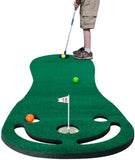 Putting Green Mats Set for Golf Putting Use Included 1 Putter Indoor Outdoor