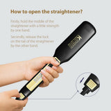 KIPOZI Professional Hair Straightener Titanium Flat Iron with Digital LCD Display Dual Voltage