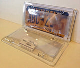 2 x Phantom Tag Protector 3rd Gen. Clear License Plate Cover w/Bolts & Chrome Bolt Caps