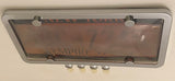 1st Gen. Phantom Tag Protector Tinted License Plate Cover & Chrome Frame + Chrome Bolt Caps