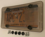Phantom Tag Protector 3rd Gen. Tinted License Plate Cover w/Bolts & Black Bolt Caps
