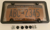 3rd Gen. Phantom Tag Protector Tinted License Plate Cover & Black Frame w/Bolts & Bolt Caps