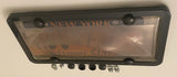3rd Gen. Phantom Tag Protector Tinted License Plate Cover & Black Frame w/Bolts & Bolt Caps
