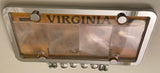 4th Gen. Phantom Tag Protector Clear License Plate Cover & Chrome Frame w/Bolts & Bolt Caps