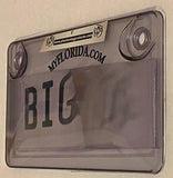 Motorcycle 3rd Gen. Phantom Tag Protector Tinted/Smoked License Plate Privacy Shield