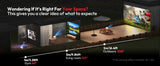 XGODY Projector Netflix Officially 700 ANSI 4K Voice Control Smart for Home