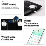 Digital Simple Scale with LED Display for Home Use: Practical Bathroom Scale with Body Fat Measurement and