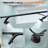 Tandem Shower Head For Couples, Dual Shower Head System - Double Shower Heads for Two People Rod