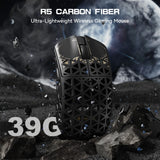 ATTACK SHARK R5 Ultra 8K Carbon Fiber Wireless Gaming Mouse with 42000 DPI-PAW3950 MAX Sensor