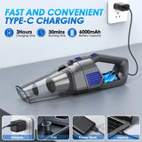 15000PA Strong Suction  Cordless Handheld Car Vacuum Cleaner, Portable