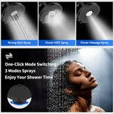 Filtered Shower Head 8 Inches High Pressure Fixed Rain Showerhead with Filter