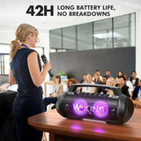 W-KING D10MIC Wireless Microphone Bluetooth Speaker Portable Loud