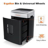 Office paper shredder, heavy-duty home office use, metal body