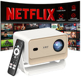 XGODY Projector Netflix Officially 700 ANSI 4K Voice Control Smart for Home