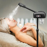800W 110V Facial Steamer Floor Standing 750ml Tank 42°C Warm Steam with 360° Wheels