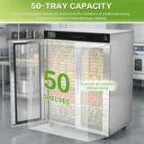 50 Tray Double Door High Capacity Dehydrator 110V US Plug with Temperature Control