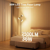 LED Floor Lamp with Remote and Touch Control, 36W Standing Lamp