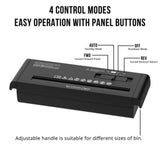 Small Paper Shredder for Home, 6 Sheet Strip Cut Paper Shredder