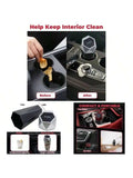 Car Trash Can With Lid Compact Portable Garbage Bin For Car