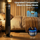 Bladeless Tower Fan for Bedroom, 25ft/s High Velocity 28dB Quiet DC Fan