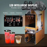 SucceBuy Fully Automatic Cup Sealing Machine 500-650 Cups/H with LCD Panel