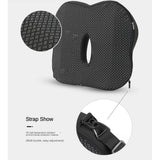 Memory Foam Seat Cushion Waist Back Support Pillow Set