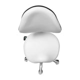 Rolling Saddle Stool Work Chair Height Adjustable  with Wheels +Backrest Heavy Duty