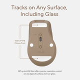 Wireless SmartO Mouse Silent Plus for Productivity/Gaming Ergonomic ABS Black with Quiet Switches