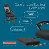 MCQ High Back Ergonomic Reclining Gaming Office Chair with Lumbar Support Pillow Mesh Swivel Rolling Rocking