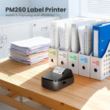 PM260 Label Maker Machine with Tape, 2 Inch Label Tape Maker Bluetooth Label Printer, Inkless Portable Label Maker with