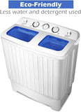 Portable Twin Tub Washing Machine for Various Places - Blue