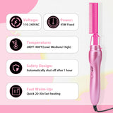 GOIPLE 2 in1 Electric Hot Comb Hair Straightener Brush Fast Heating Flat Iron Styling Brush Wig Kit with