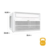 24,000 BTU Window Air Conditioner with Quiet, 230V, AC for Large Rooms