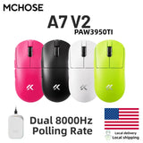 MCHOSE A7 V2 Lightweight Wireless Gaming Mouse Dual8000Hz Polling