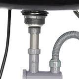 Spacious ABS Backwash Sink - High-Quality Material, Large Basin for Comfortable