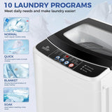 Full-Automatic Portable Washer with Drain Pump for Apartment,rams & 8 Water Levels