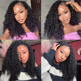Small Spirals Curly Crochet Human Hair Extensions Deep Pixie Curls Crochet Hair Pre Separated
