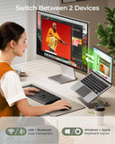 SGIAWETA-Wireless Bluetooth Keyboard and Mouse Combo, COE200 Ergonomic Wireless Keyboard