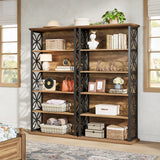 Tribesigns 71"  Tall Bookshelf,  6-Tier Industrial Bookcase with Metal Frame