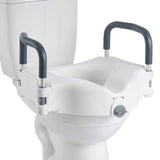 SucceBuy Raised Toilet Seat 5-Inch Lift Height Widened Commode Elevated Toilet Seat Rise