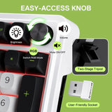Redragon K686 PRO 98 Keys Wireless Gasket RGB 3-Mode PBT 5-Layer Noise Dampening Hot-Swap Gaming Mechanical Keyboard