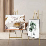 118CM Large Wood Tripod Gold Foldable Artist Easel Floor Stand