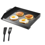 SucceBuy Carbon Steel Griddle Universal Flat Top Rectangular Plate Gas Grill Griddle