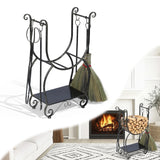 Indoor Fire Wood Log Rack for Fireplace Heavy Duty Firewood Pile Storage Racks