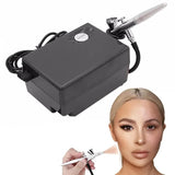 Airbrush Makeup Machine Kit with Air Compressor 0.4mm Needles and Nozzle Air Spray Gun