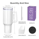 12Pack Sublimation Tumblers,40 OZ Stainless Steel Double Insulated Water Bottle