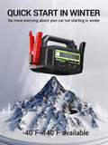 YESPER 12V/24V 6000A Jump Starter: 36400mAh Power Station + 3-Mode LED, for Gas/Diesel Engines, Cars to Boats, -40°C~60°C