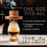 Engraved Cocktail Smoker Kit, Torch, 90ML Butane, with Cherry, Hickory, Maple