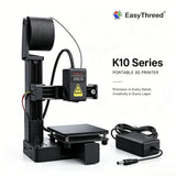 EasyThreed Entry Level Mini 3D Printer Portable Desktop 3D Printer with 100x100x100mm Build Plate Low Noise Fast Assembly for Kids Beginners Home